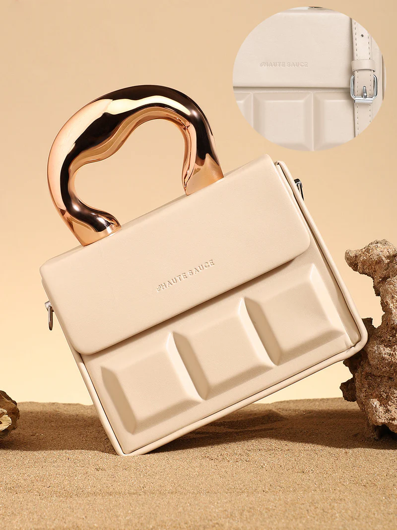The Caldera Boxed Hand Bag - Beige