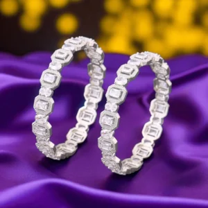 Silver Elowyn Zirconia Bangles