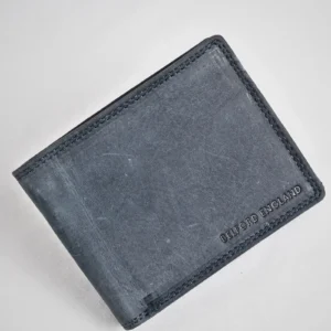 Cambridge Men’s Original Leather Wallet Rugged Blue