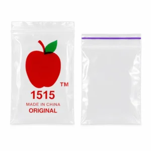Apple Brand Zip Lock Bags 15x15mm — Clear